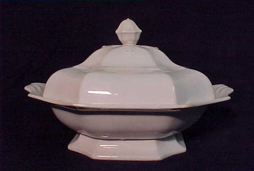 Curved Gothic Shape Tureen 12 inces long James Edwards 