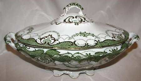 Oval Shape Vegetable Dish MIRA Transfer - James Edwards & Son