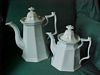 Full Paneled Gothic aka Pinchneck Shape tea and coffee pot 8" and 11" tall