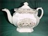 Brown Boston Mails Gentlemens Cabin" teapot    7½" high James and Thomas Edwards