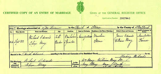 marriage certificate