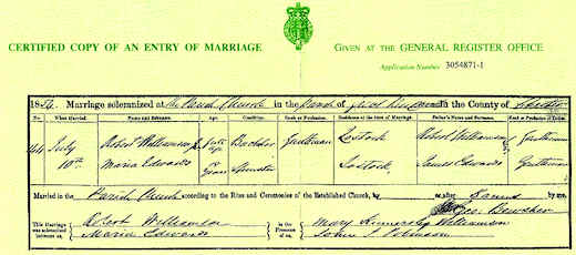 marriage certificate